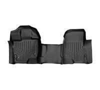 SMARTLINER Tapis de Sol 1ère rangée 1 pièce pour Ford F-150 SuperCab ou SuperCrew Cab 2015-2019 avec siège Banc 1ère rangée