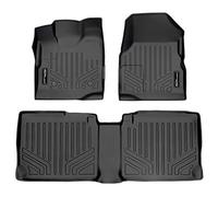 SMARTLINER Tapis de Sol sur Mesure à 2 rangées - Noir - pour Chevrolet Equinox/GMC Terrain 2011-2017 avec Deux poteaux de Sol Avant