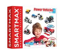 SmartMax - Les Gros Power Véhicules - Jouet de Construction Magnétique - Remorquer, déapnner, rouler .. Tout est possible avec cette flotte de véhicules à construire - A partir de 3 ans