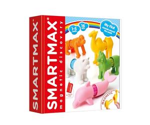 SmartMax - Mes Premiers Animaux Autour du Monde, Ensemble de Jeu de découverte magnétique, âgés de 1 à 5 Ans