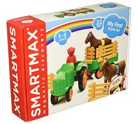 SMARTMAX - Mon Premier Tracteur - My First Tractor Set - Jouet de Construction Magnétique - 22 Pièces à Assembler - pour Enfants à Partir de 1 an et Demi