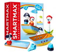 SMARTMAX My First Pirates | Jouet de Construction magnétique Bébé | Univers Pirates et Trésor | Éveil Sensoriel et Motricité Fine | Coffret Transportable avec Rangement | Dès 1 an | Version multiling