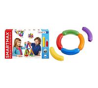 SMARTMAX - SMX 501 - Jeu de Construction - Basic - 42 Pièces & SMX 101 - Jeu de Construction - XT - Boîte 6 - Bâtonnets Incurvés