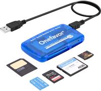 SmartMedia All-in-One Card Reader USB Universal Multi-Card Slim Hub Read Smart Media SD, XD, CF, MMC, MS Pro Duo (Card Reader)