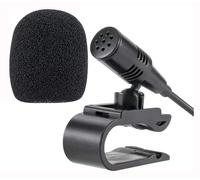 Smartnavi - Microphone externe portable 3,5 mm pour voiture, DVD, radio, ordinateur portable, lecteur stéréo, périphérique Plug and Play, avec un câble de 3 m