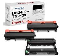 SMARTOMI DR2400 TN2420 Cartouche de Toner & Tambour Compatible pour Brother DR2400 TN2420 pour Brother L2375DW L2710DN MFC-L2710DW HL-L2350DW L2370DN L2750DW DCP-L2530DW (1 Toner + 2 Tambour)
