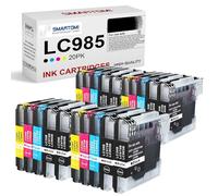 SMARTOMI LC985 Cartouches d'encre compatibles pour Brother LC-985 pour Brother DCP-J125 DCP-J140W DCP-J315W DCP-J515W MFC-J220 MFC-J265W MFC-J410 MFC-J415W (20-Pack)
