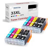 SMARTOMI Paquet de 10 33XL Cartouche d'encre Compatible pour Epson 33XL 33 Multipack avec Epson Expression Premium XP-530 XP-540 XP-630 XP-635 XP-640 XP-645 XP-830 XP-900 XP-7100 Series