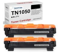 SMARTOMI TN1050 Compatible Cartouche de Toner Remplacement pour Brother TN-1050 pour Brother DCP-1510 DCP-1512 DCP-1610W DCP-1612W HL-1110 HL-1112 HL-1210W HL-1212W MFC-1810 MFC-1910W (2 Noir)