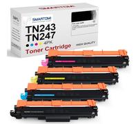 SMARTOMI TN247 TN243 Cartouche de Toner Compatible pour Brother TN247 TN243 pour Brother DCP-L3550CDW DCP-L3510CDW MFC-L3750CDW MFC-L3730CDN L3710CW L3770CDW HL-L3210CW L3230CDW L3270CDW