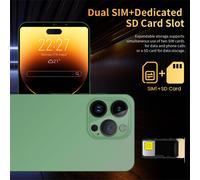 Smartphone 3G grand ecran 4 Go RaM 64 Go ROM Wi-Fi GPS Prise britannique 100-240 V 7000 mah 6,1 pouces 1440 x 3040 pour hommes femmes Vert
