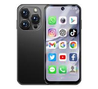 Smartphone 4G Android 12 6GB+128GB Écran 3.8 Pouces Double SIM GPS OTG Noir Noir YONIS
