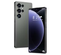 Smartphone 5G débloqué S26 Ultra avec Stylet intégré, 16 Go de RAM, 1 to de ROM, écran Incell HD 7,3 Pouces, Batterie Longue durée 8 000 mAh, Double SIM, GPS,Green-1TB