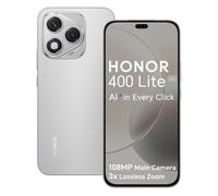 Smartphone 5G - HONOR 400 Lite - 8Go RAM - 256Go - Gris - Bouton de caméra IA - Portrait urbain 108 MP - 5230mAh - EU version