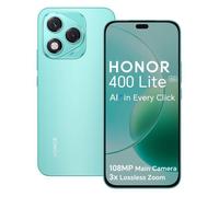 Smartphone 5G - HONOR 400 Lite - 8Go RAM - 256Go - Vert - Bouton de caméra IA - Portrait urbain 108 MP - 5230mAh - EU version