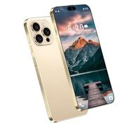 Smartphone 5G pour iPhone 16 Pro Max, écran 7,3 Pouces HD, Reconnaissance faciale, Batterie 8 000 mAh, Ultra-Fin, Prise Type-C, Version Originale Mondiale, téléphone Portable Pas Cher,Gold-1TB