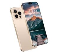 Smartphone 5G pour iPhone 16 Pro Max, écran 7,3 Pouces HD, Reconnaissance faciale, Batterie 8 000 mAh, Ultra-Fin, Prise Type-C, Version Originale Mondiale, téléphone Portable Pas Cher,Desert Gold-1TB