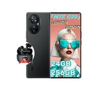 Smartphone Blackview A200 Pro 108MP 6.67 2.4K écran incurvé 24Go+256Go Android 13 Noir avec Écouteur Bluetooth Blackview Airbuds 8(Noir) Noir