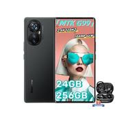 Smartphone Blackview A200 Pro 108MP 6.67 2.4K écran incurvé 24Go+256Go Android 13 Noir avec Écouteur Bluetooth Blackview Airbuds 6 Noir Noir
