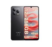 Smartphone A40 Noir : 6.88" HD+,4Go+256Go+1To, 5100mAh, Android 15, Dual SIM 4G,Téléphone Portable-213g