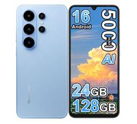 Smartphone Android 16, Blackview WAVE 10, 6.88"" 120Hz, 24Go(8+16) RAM/ 128Go ROM, 5000mAh, 32MP, Téléphone 4G Double SIM GPS - Bleu