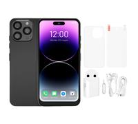 Smartphone Android avec écran HD, autonomie longue durée, charge rapide, double SIM, déverrouillage par reconnaissance faciale et empreinte