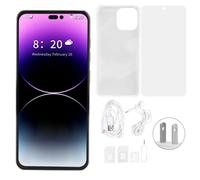 Smartphone Android avec verrouillage par empreinte digitale, lecture vidéo, écran 6,7 pouces, double SIM, déverrouillage, stockage extensible et