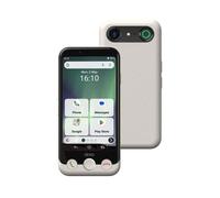 Doro Aurora A10 Smartphone pour Seniors, Téléphone Portable Senior | Smartphone simple pour senior avec WhatsApp, grand écran, touche SOS GPS, compatible appareils auditifs, blanc