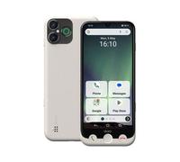 Doro - Smartphone Aurora A30 - Téléphone Portable Senior - Facile à Utiliser - Touche d'Assistance avec Localisation GPS - Compatible Appareils Auditifs - Câble USB Inclus - Blanc