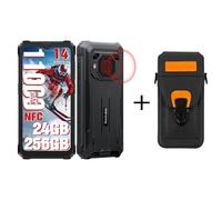 Smartphone Blackview BV6200 Plus 24 Go RAM 256 Go ROM Android 14 Téléphone robuste noir