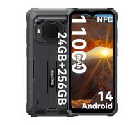 Smartphone Blackview BV6200 Plus 24 Go RAM 256 Go ROM Android 14 Téléphone robuste only cell phone noir