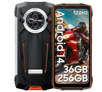 Smartphone Blackview BV8200 36 Go RAM 256 Go ROM Android 14 Téléphone robuste orange