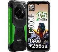 Smartphone Blackview FORT 1 4G 6.56" 6Go+256Go+2To 16MP Caméra 10000mAh NFC Orange Vert