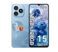 Blackview WAVE 9C Téléphone Portable 6.56" 12Go+128Go 13MP+8MP 5000mAh Android 15 Smartphone Dual SIM Face ID,3 Carts Slots - Bleu