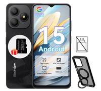 Smartphone Blackview Wave 9C Débloqué 12G (4G+8G) RAM + 64G ROM / 2TB Carte TF, IP54 Écran 6.56" HD+ Android 15, Batterie 5000mAh, Appareils Photo 13MP+8MP Octa-Core, Carte TF 32GB, Coque Rotative, Re