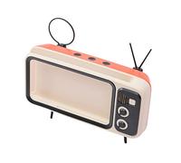 Smartphone Bracket Fall Auto-Use Not Slip Smartphone Bracket Using with Speaker Music Player pour Smartphone de 6,4 à 6,7 Orange et Noir