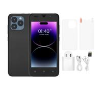 Smartphone compact Android 8, écran HD, double SIM, double caméra, reconnaissance faciale, batterie économe en énergie, autonomie longue durée,