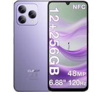 Smartphone A40 Purple : 6.88" HD+,4Go+256Go+1To, 5100mAh, Android 15, Dual SIM 4G,Téléphone Portable-213g