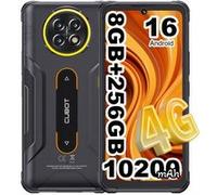 Smartphone CUBOT KINGKONG ACE 5, Android 16, 6.745" ,20Go/256Go/1To,10200 mAh/33W Charge rapide,Dual SIM 4G, NFC, Noir Noir