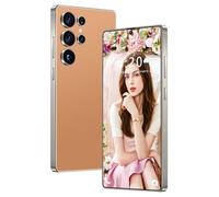 Smartphone de Voyage S26 Ultra, Stylet intégré, téléphones Portables débloqués pour Enfants, Adolescents et Seniors, 16 Go/1 to, écran HD 7,3 Pouces, 8 000 mAh, Double Carte SIM, GPS,Orange-1TB