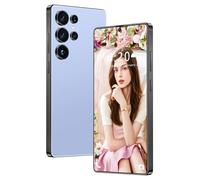 Smartphone de Voyage S26 Ultra, Stylet intégré, téléphones Portables débloqués pour Enfants, Adolescents et Seniors, 16 Go/1 to, écran HD 7,3 Pouces, 8 000 mAh, Double Carte SIM, GPS,Blue-1TB