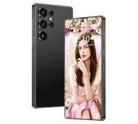 Smartphone de Voyage S26 Ultra, Stylet intégré, téléphones Portables débloqués pour Enfants, Adolescents et Seniors, 16 Go/1 to, écran HD 7,3 Pouces, 8 000 mAh, Double Carte SIM, GPS,Black-1TB
