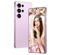 Smartphone de Voyage S26 Ultra, Stylet intégré, téléphones Portables débloqués pour Enfants, Adolescents et Seniors, 16 Go/1 to, écran HD 7,3 Pouces, 8 000 mAh, Double Carte SIM, GPS,Pink-1TB