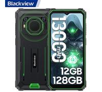 Smartphone Débloqué Blackview BV6200 Pro Téléphone Portable Incassable Android 13 6,56"" 13000mAh 12Go+128Go 13MP Dual SIM - Vert