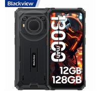 Smartphone Débloqué Blackview BV6200 Pro Téléphone Portable Incassable Android 13 6,56"" 13000mAh 12Go+128Go 13MP Dual SIM - Noir