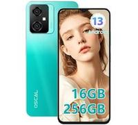 Smartphone Débloqué Oscal Tiger 10 6,56 pouces 16Go+256Go/SD 1To 50MP 5180mAh Android 13 Dual SIM - Vert Vert forêt foncé G