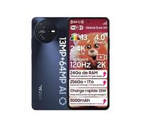 Smartphone - OSCAL - Tiger 12 - 6,78 pouces - 24Go RAM - 256Go ROM - Gris