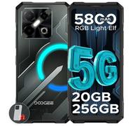 DOOGEE Blade GT Play Telephone Portable Incassable 5G, Smartphone Incassable avec Effet de Lumière LED, 6,72” FHD+ 120Hz, Dimensity D7025, 20GB+256GB/TF 2TB, 50MP AI Caméra, 5800mAh/NFC/AI Fonction