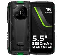 Smartphone DOOGEE Fire 3 Android 15 12Go+64Go support NFC 8350mAh IP69K 13MP+8MP 5.5"" HD+ Jack 3.5mm Déverrouillage facial-vert