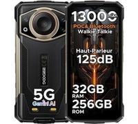 Smartphone Fire 7 Ultra 5G 6.56" HD+ 90Hz 32Go RAM+256Go ROM,Bluetooth Walkie Talkie,Batterie 10200mAh-Noir.